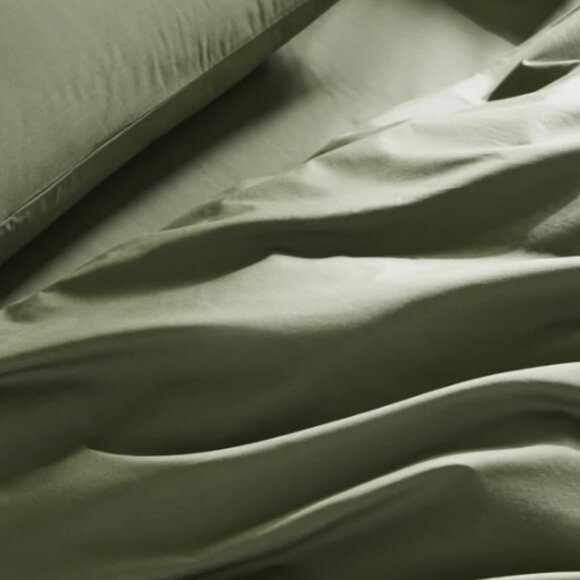 Never Used BROOKLINEN Classic Percale Flat Sheet — King - Picture 3 of 3